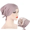 Vêtements ethniques Soft Satin Doublé Musulman Turban Chapeau Intérieur Hijab Cap Islamique Underscarf Bonnet Head Cover Foulard Femme Headwrap Turbante Mujer