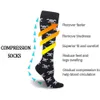 5PC Socks Hosiery Novelty Halloween Compression Socks Men Women Kawaii Original Design Happy Funny Nursing Compression Socks New Year Socks 2021 Z0221