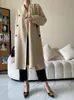 Women's Jackets EAM Loose Fit Camel Thick Warm Big Size Long Woolen Coat Parkas Sleeve Women Fashion Autumn Winter 2023 1D649 230223