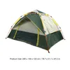 Tenten en schuilplaatsen 23Person Camping -tent buitenshuis Portable snelle installatie Automatische tenten 23 personen Waterdicht strandtent met 2 raam J230223