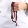 Strand 8mm 108 mala b￶n tr￤p￤rlor armband f￶r unisex tibetanska buddhistiska buddha meditation rosenkransen wrap eller halsband