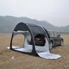 Tents and Shelters Black SUV Car Rear Extension Tent Bicycle Storage Outdoor Camping Multipurpose Large Space Oxford Silver Coated Waterproof J230223