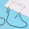 Lunettes de soleil mode femmes hommes masque porte-cordon Anti-perte longes lunettes chaîne strass collier de perles bracelet lunettes de soleil