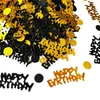 Decoração de festa 15g Black Gold Digital Birthday Confetti 20 30 40ª Tabela com lantejoulas DIY Decorativo artigos