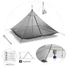 Tendas e abrigos Ultralight 24 pessoas 34 Tentada de camping tenda interna Tenda interna 20d Nylon Ambos