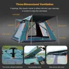 Tents and Shelters 45 People Camping Tent Outdoor Foldable Folding Tent Waterproof Camping Tent Portable Family Beach Tent Throw Pop up HikingTent J230223