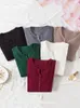 Kvinnors tröjor Aossviao Autumn Winter Button V Neck Sweater Women Basic Slim Pullover Women Sweaters and Pullovers Knit Jumper Ladies Tops 230223