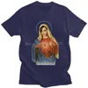 Men's T-Shirts Sasha Grey Men T Shirt Pre-shrunk Cotton Tees Holy Mother Mary Tshirts Short Sleeve Novelty Streetwear Fashion T-shirt Clothing 022223H