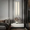 Wandlamp Moderne zwarte LED -lichten voor woonkamer slaapkamer appartement trap gangpand hoekschaal indoor verlichting ijzer aluminium lampen