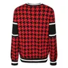 Jesień 2023 europejski wysokiej klasy dostosowany damski nowy wysokiej jakości sweter na co dzień list vintage zagęszczony ciepły sweter sweter top S M L XL