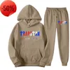 Men's T-Shirts Tracksuit TRAPSTAR Brand Printed Sportswear Men 16 colors Warm Two Pieces Set Loose Hoodie Sweatshirt Pants jogging 220615 23 Tidal current21