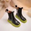 Sneakers Kids Stiefel Herbst Kinder Mode Casual Knöchel High Top Chelsea Stiefel für Baby Girl Schuhe wasserdichte dicke Sohle -Plattform 230223