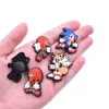 Party Gift Hedgehog Sonic Shoe Buckle Boy PVC Rubber Croc Shoe Flower Charms for Decoration Accessories