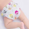 6pcs WHolesale 6 Layer Waterproof Cotton Baby Reusable cloth diapers with inserts Breathable Training Shorts Underwear Pants Nappy