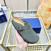 Designer Boston Slippers Cork Flat Slippers Head Pull Cork Slippers Beach Sandals Mayari Sandal Women Men Size36-45