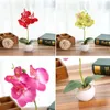 Fiori decorativi Farfalla artificiale Orchidea Pianta Bonsai Vaso in ceramica Decorazione per l'home office per le composizioni di decorazioni per matrimoni da giardino