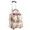Duffel Bags Fashion Women travel Business Boarding bag ON wheels trolley bags large capacity Travel Rolling Luggage Retro girl Suitcase Bag 230223