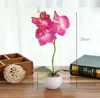 Fiori decorativi Farfalla artificiale Orchidea Pianta Bonsai Vaso in ceramica Decorazione per l'home office per le composizioni di decorazioni per matrimoni da giardino