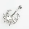 Navel Bell Button Rings D07381 3 Colors Crab Clear Belly Ring Style Piercing Body Jewelry Drop Delivery Dhgarden Dhj9U