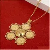 Pendant Necklaces Ethiopian Coins Cross Necklace Women Men Jewelry Africa Vintage Coin Eritrea Habesha Drop Delivery Pendants Dh93Q