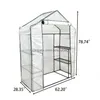 Garden Greenhouses Portable Walkin Stor plantor Nursery Greenhouse med 2 Tiers 8 Shees Balkong Kall och regntät varm skjul KRAFL DH3IW