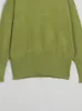 Damestruien Fatika Autumn Winter Vrouwen trui lange mouw casual groene coltrui pullover femme warme breien jumpers 230223