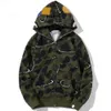 Designer Sweat à capuche Shark Hommes Femmes Camouflage Et Jogger Zipper Mode japonaise Sportwear Marque Sweat à capuche Survêtement Meilleur