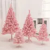 Juldekorationer 60 cm blå rosa träd navidad dekoration 2023 år falska växter el office trädgård diy hemtillbehör