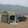 Tents and Shelters Black SUV Car Rear Extension Tent Bicycle Storage Outdoor Camping Multipurpose Large Space Oxford Silver Coated Waterproof J230223