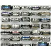 Band Rings 30Pcs/Lot Design Mix Spinner Ring Rotate Stainless Steel Men Fashion Spin Male Female Punk Jewelry Party Gift Wholesale L Dhrex