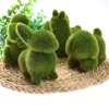 Party Decoration Novelty Handmade Artificial Turf Grass Animal Easter Rabbit Home Office Ornament Room Decor Bunny Handiwork Gift Y2302