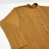 Coletes masculinos miyake plissado casaco comprido 2023 moda casual pequeno colarinho blazer cardigan jaqueta de trespassada 230223