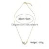 Pendant Necklaces Korean 12 Zodiac Sign Bling Cubic Zirconia Cz Fake Diamonds Constellation Gold Sier Chains For Women Jewelry Gift Dhgd2