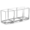 Storage Boxes Cosmetic Brush Organizer Plastic Transparent Pencil Holder Lipstick Eyebrow Bucket Desk Tools