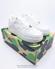 Avec boîte Designer A Baignade Ape SK8 Chaussures Casual Low pour hommes Baskets Brevet Bape Noir Blanc Bleu Camouflage Skateboarding Plate-forme Star Trainers Sports