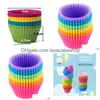 Cupcake Sile Cake Mold Round Shaped Muffin Baking Molds Kitchen Cooking Bakeware Maker Diy Decorating Tools Drop Delivery Home Garde Dhill