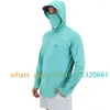 Hunting Jackets Aftco Fishing Hoodie Shirt For Men And Women Long Sleeve Hiking With Mask Uv Neck Gaiter Top294l