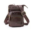 Sacs de taille Men Vintage PU Le cuir d'épaule en cuir crossbody Small Messenger Business 20ca