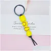 Keychains Bedanyards de madeira Pingente de teclado esportivo Basquete Basquete Baseball Tassel Tassel Chain Keyring Drop Delivery DHOG6