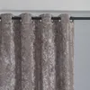 Vorhang 1PC Eisblume Fleece Muster Blackout Microgroove Schattierungsvorhänge für Schlafzimmer Wohnzimmer Esszimmer 8JL833