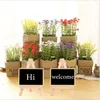 Party Decoration Small Wooden Chalkboard Signs with Easel Stand Mini Blackboard for Food Cards Table Numbers Brunch Decor KDJK2302