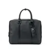 Briefcases business handbag trend large capacity men's Korean briefcase multifunctional computer file 230223