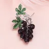 Brooches FARLENA Jewelry Purple Crystal Glass Grape Brooch Pins For Women Accessories Fashion Rhinestones Badges