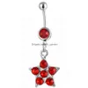 Navel Bell -knappringar D0109 Flower Belly Ring Mix Colors Drop Leverans smycken Body Dhgarden DHQA6