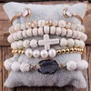 Braccialetti con ciondoli RH Fashion Boho Beaded Jewelry Multi 6pc Stack Bangle Sets per regalo donna 230223