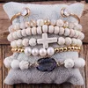 Charm Bransoletki RH Fashion Boho Zroszony Biżuteria Multi 6szt Stos Bransoletka Zestawy Dla Kobiet Prezent 230223