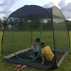 Tenten en schuilplaatsen Outdoor Mugo Net Garden Tent Automatische snelle opening Verhoogde Sun Shelter Large Breathable Gauze Beach Tent 58 People J230223