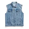 Gilet da uomo Veste Sans Manche Homme Gilet da uomo Giacche senza maniche Denim Uomo Cotone Fashion Comfort 230223