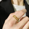 حلقات مصممة ذهبية للنساء رجال 925 لؤلؤة سيلفر لوف رن حلقات الماس فاخرة مصممين مجوهرات حفل زفاف هدية الزفاف