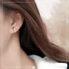 Stud S925 Sterling Silver Plating 18K Gold Flower Lady's Earrings Fashion går med allt Sweet The High Quality 230223